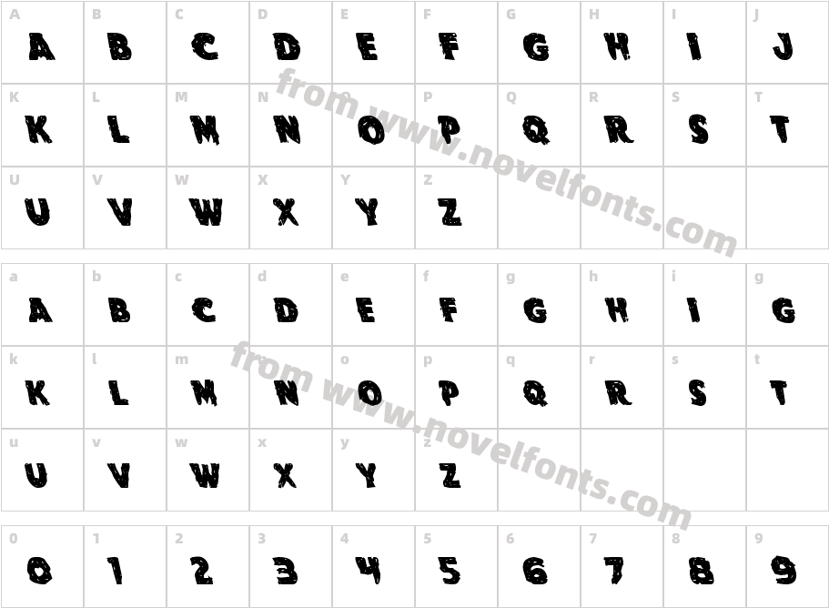 Goblin Creek LeftalicCharacter Map