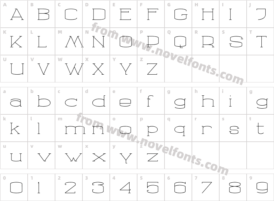 Godan-ThinCharacter Map