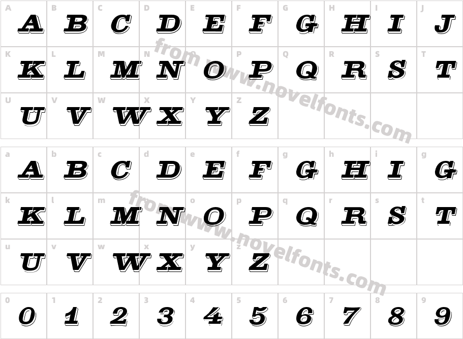 Goldstone ItalicCharacter Map