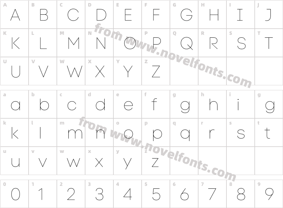 Code Next-Trial HairlineCharacter Map