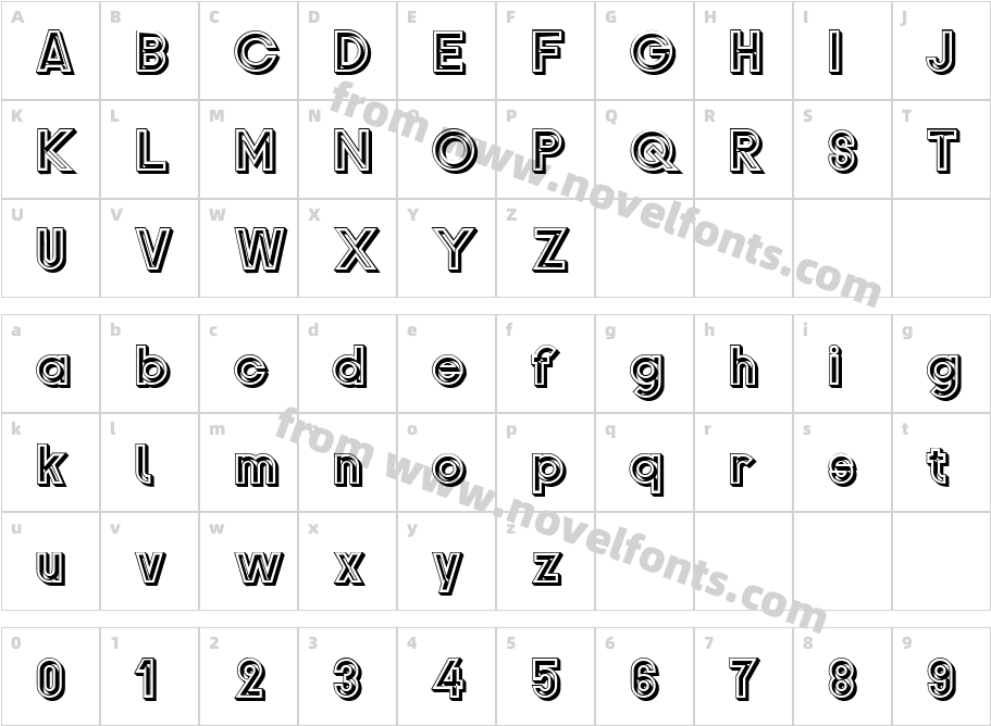 GondrinCharacter Map