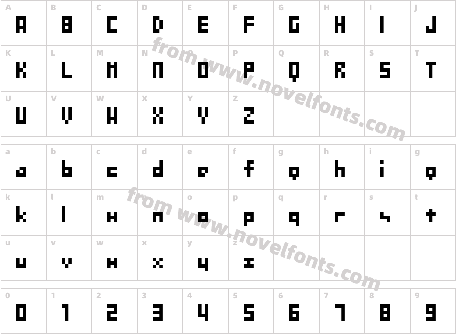 GoodfonT.NET XS04Character Map