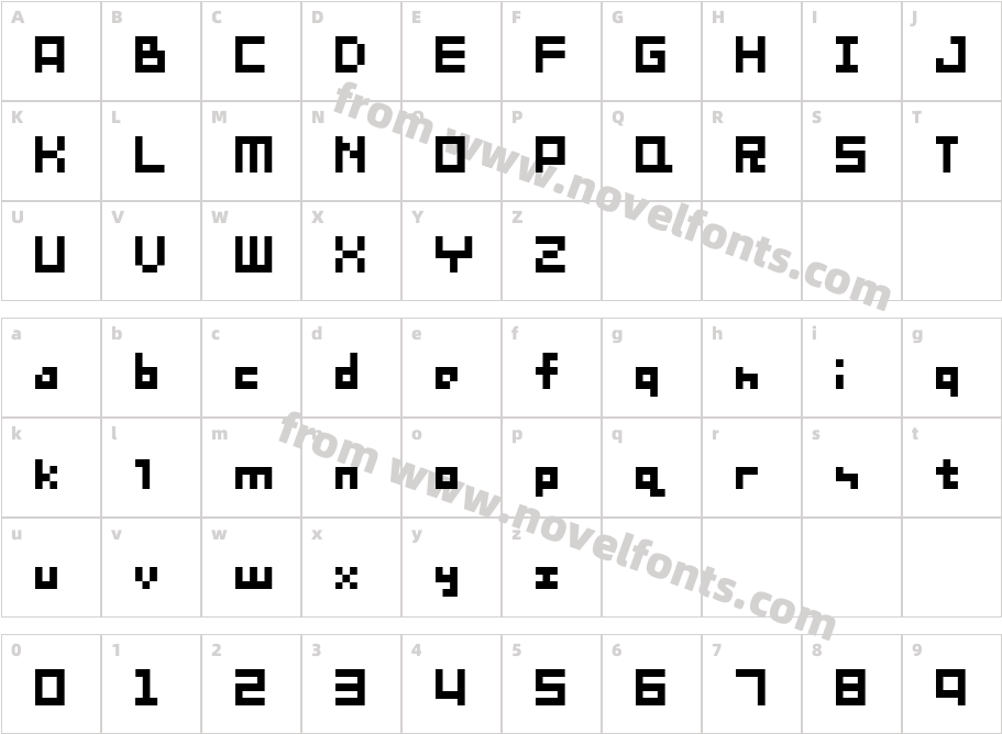 GoodfonT.NET XS08Character Map