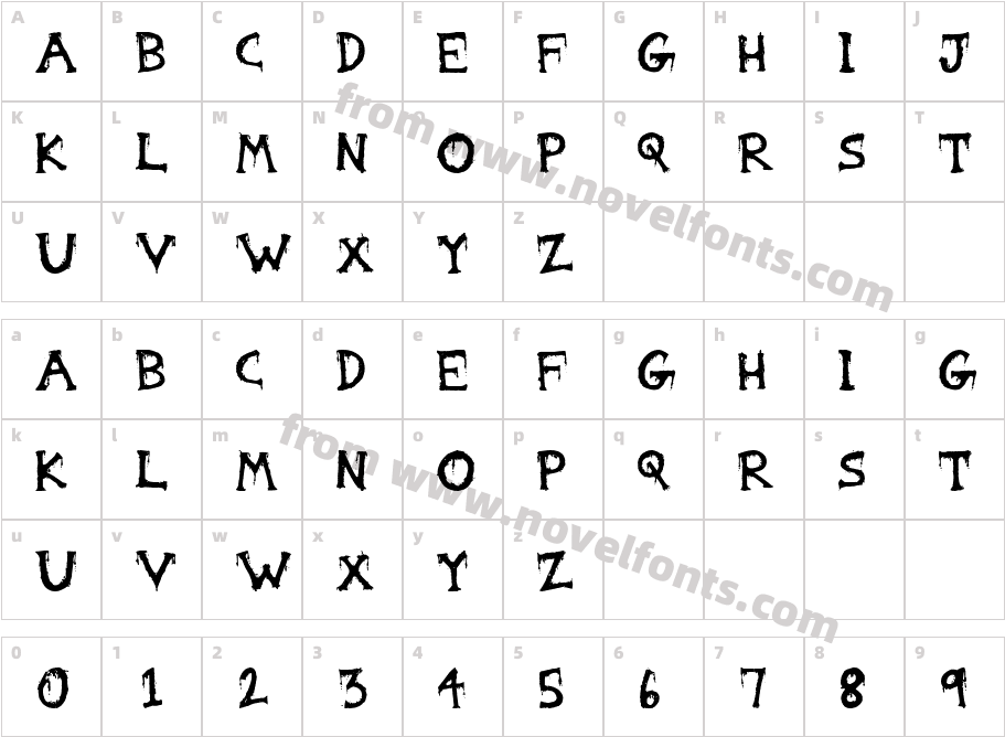 GorestepCharacter Map