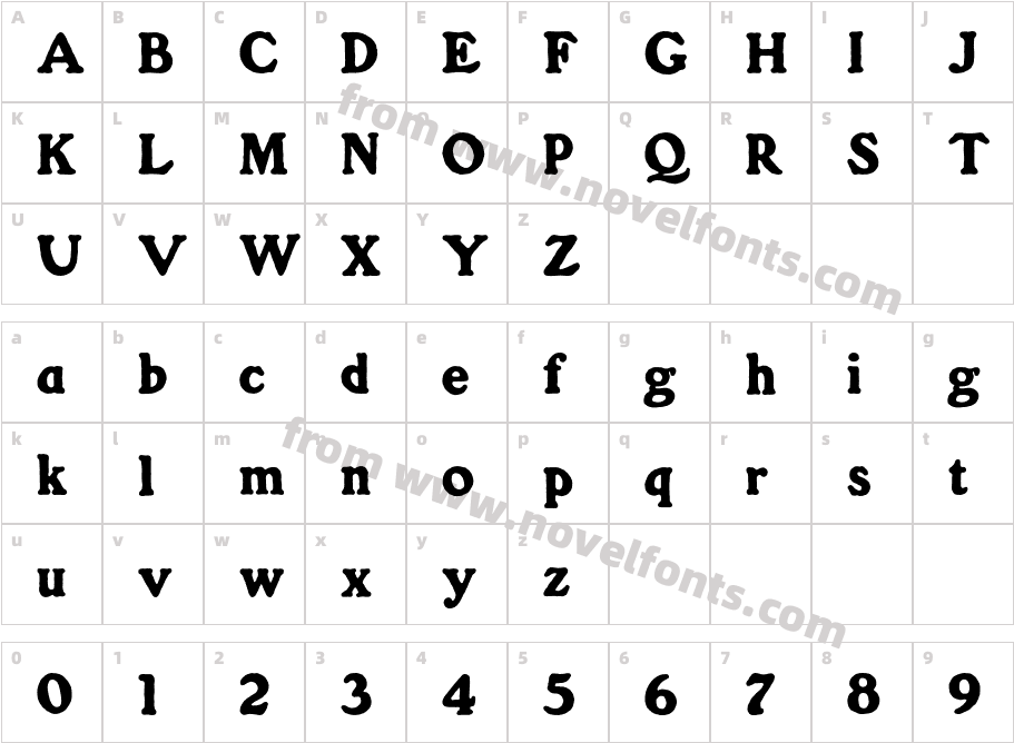 GorillaICGCharacter Map