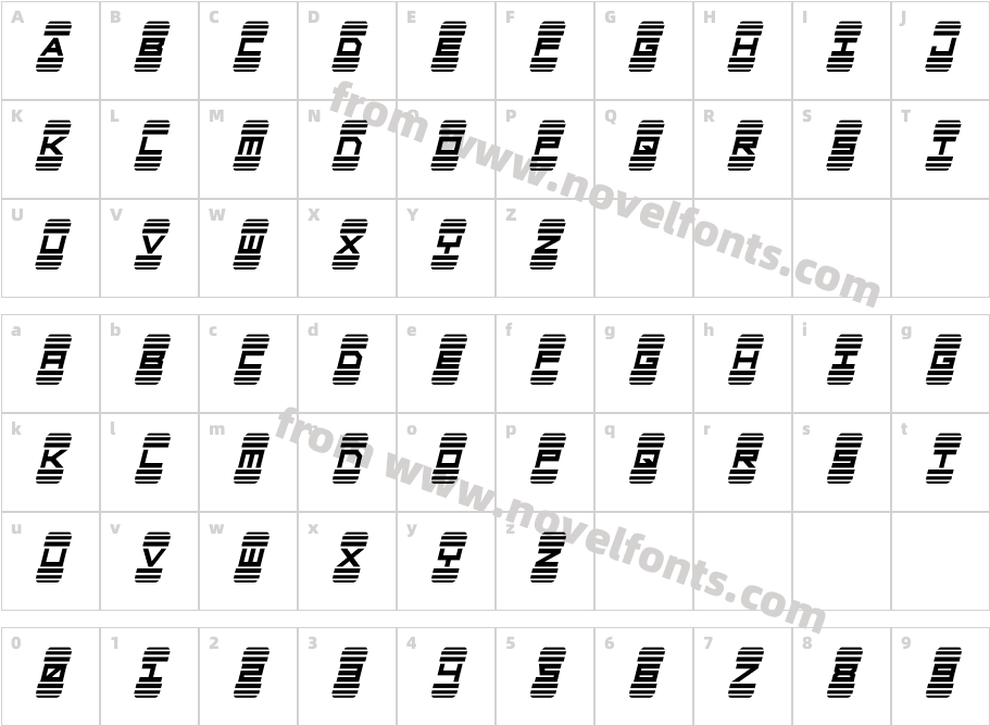 Code Red 2 Bold ItalicCharacter Map