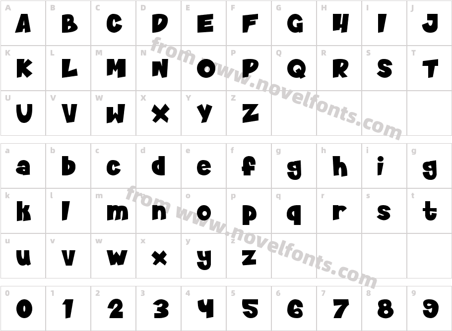 GotchaRegularCharacter Map