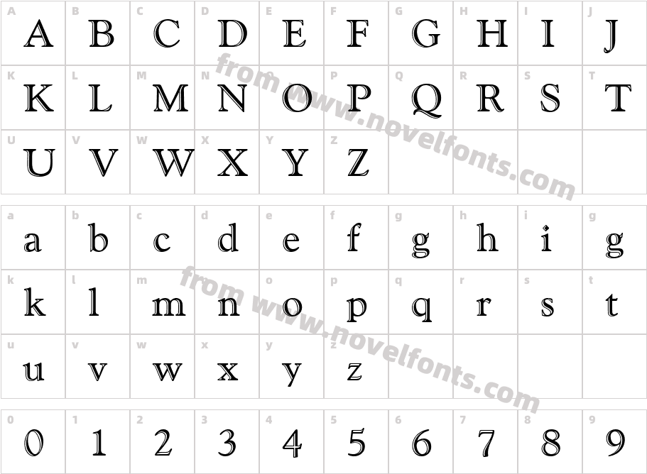 Goudi HandfooledCharacter Map