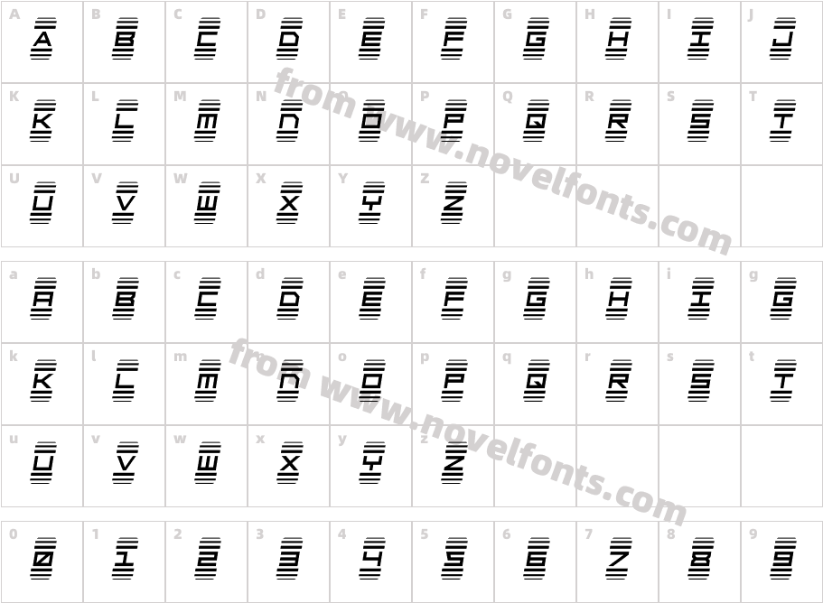 Code Red Semi-ItalicCharacter Map