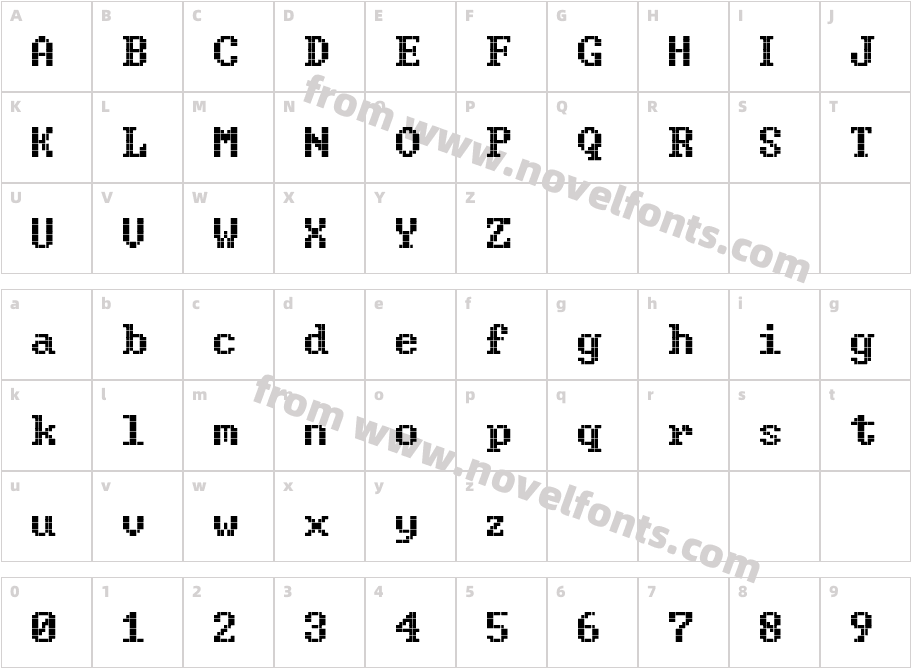 Code RegularCharacter Map