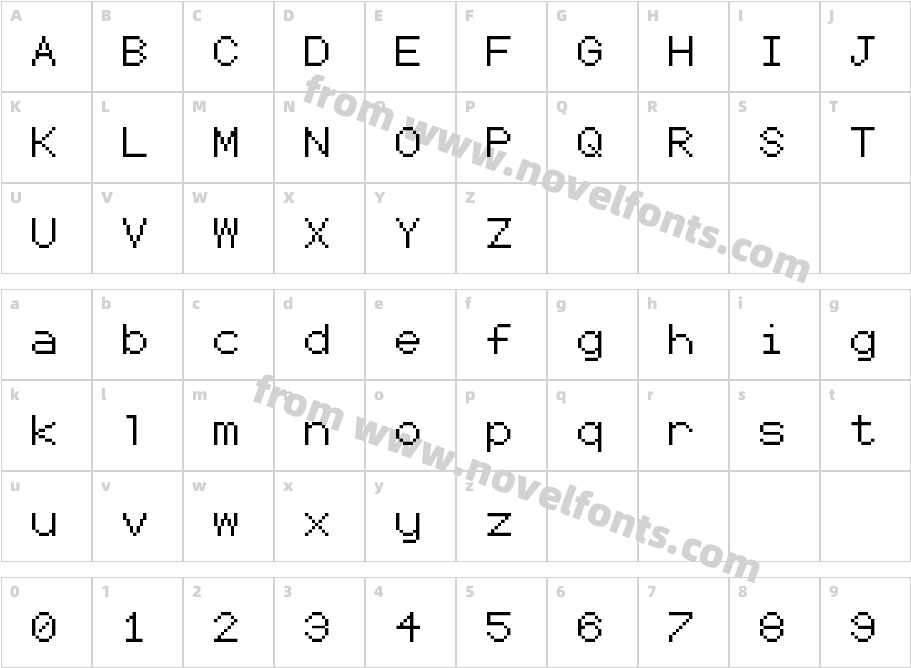 Coder's Crux 2 RegularCharacter Map