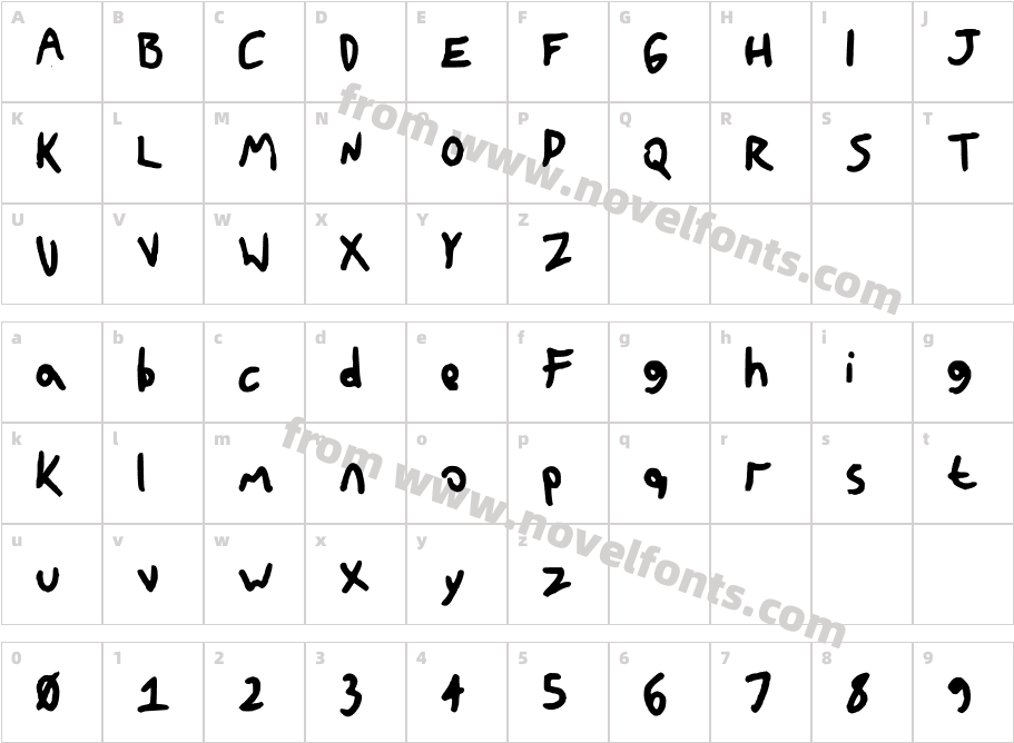 GradeSkoolerNBPCharacter Map