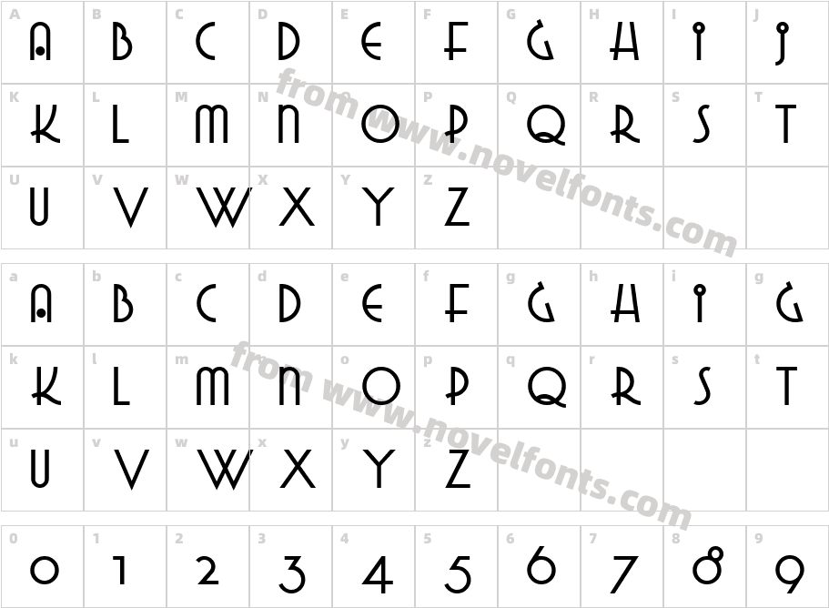 GradoGradooNFCharacter Map