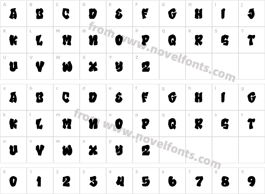 GrafiteCharacter Map