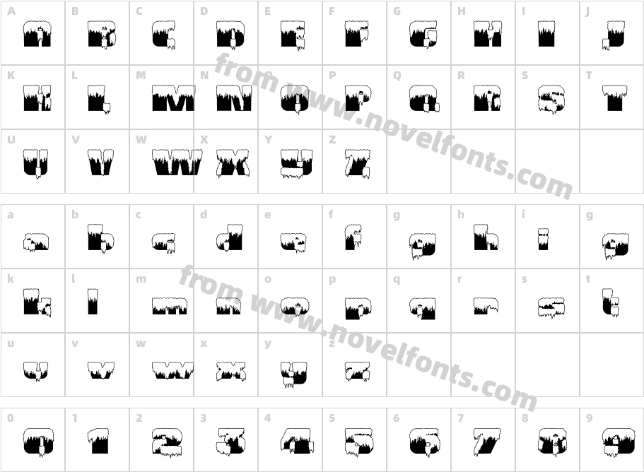 Gramius 'Blizzard'Character Map