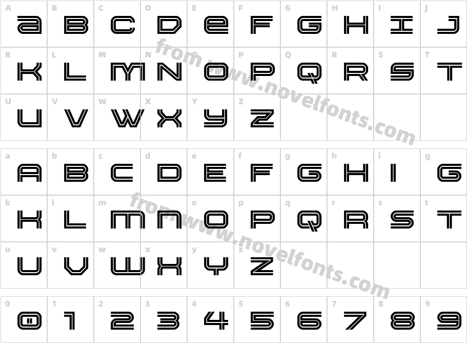 Gran Torino SpacedCharacter Map