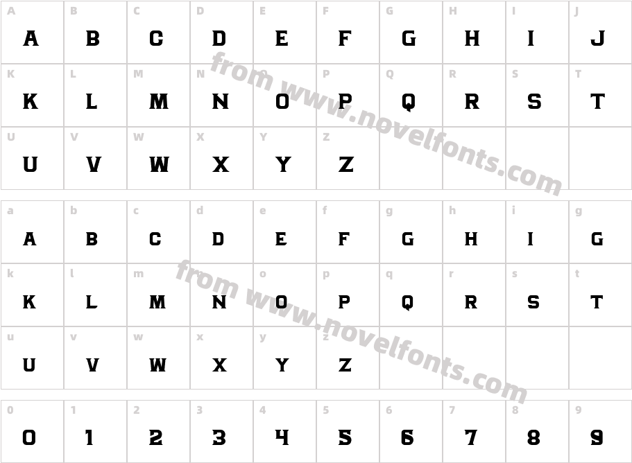 GranadaCharacter Map