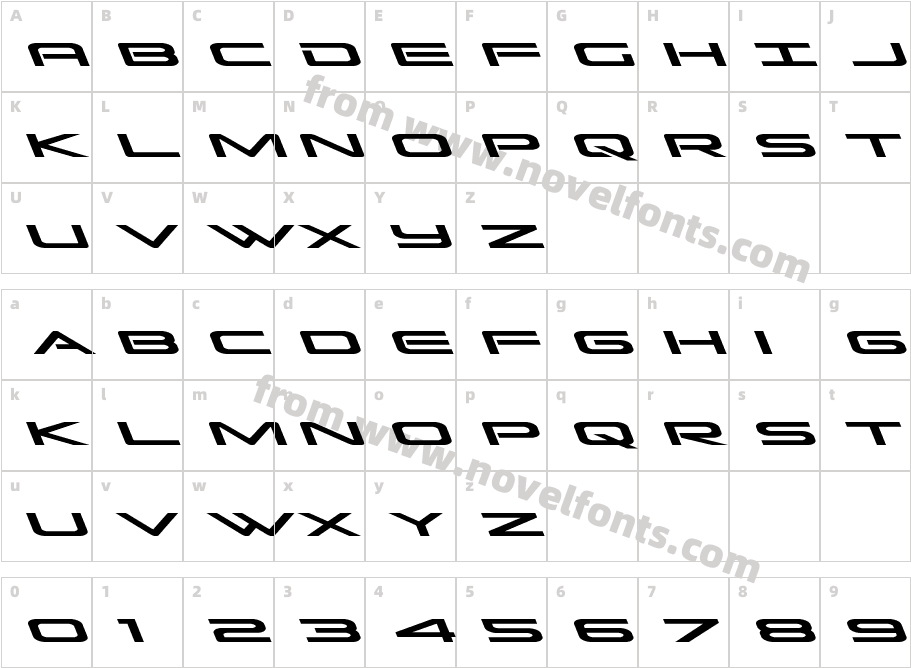 Grand Sport LeftalicCharacter Map