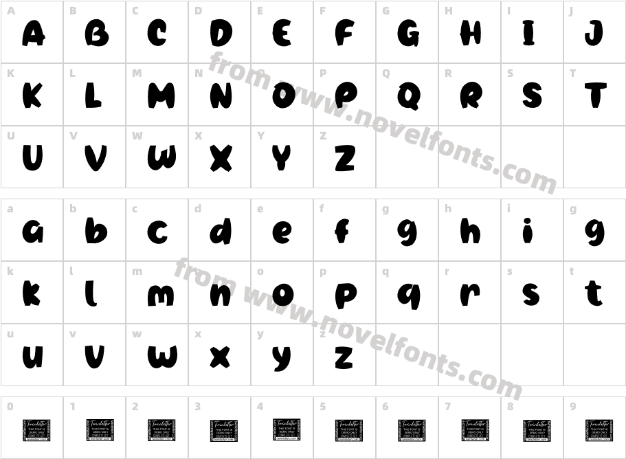 Cogeen Personal UseCharacter Map