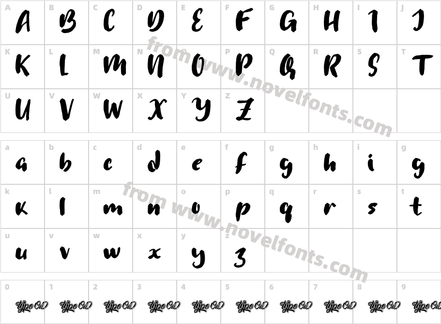 GrasonCharacter Map