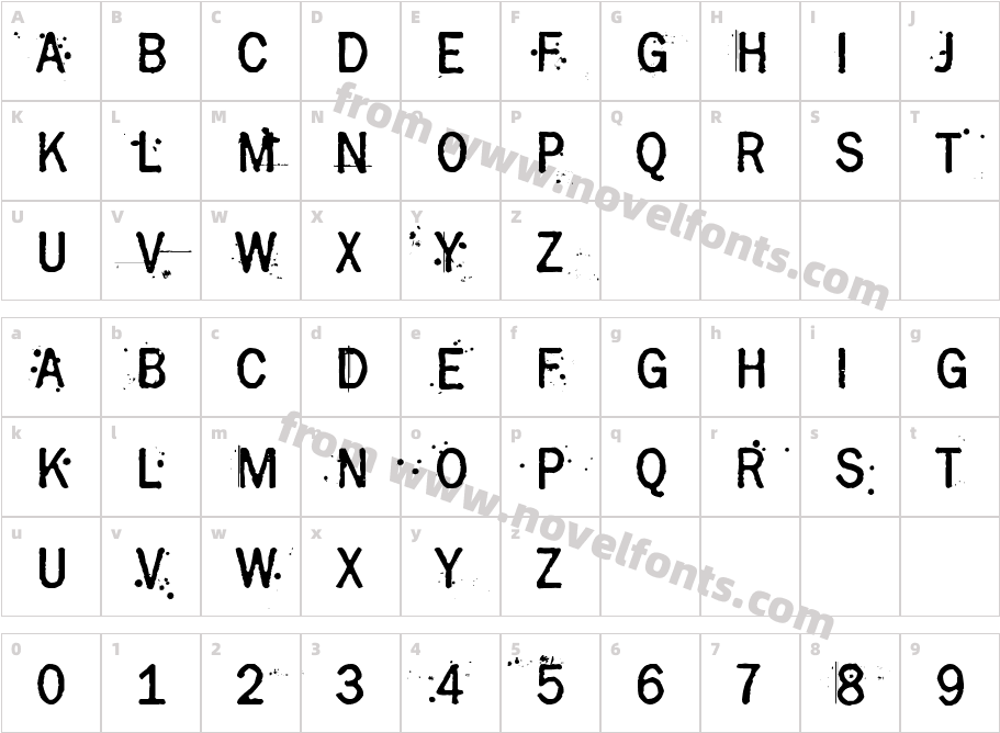 Grasshopper ZCharacter Map