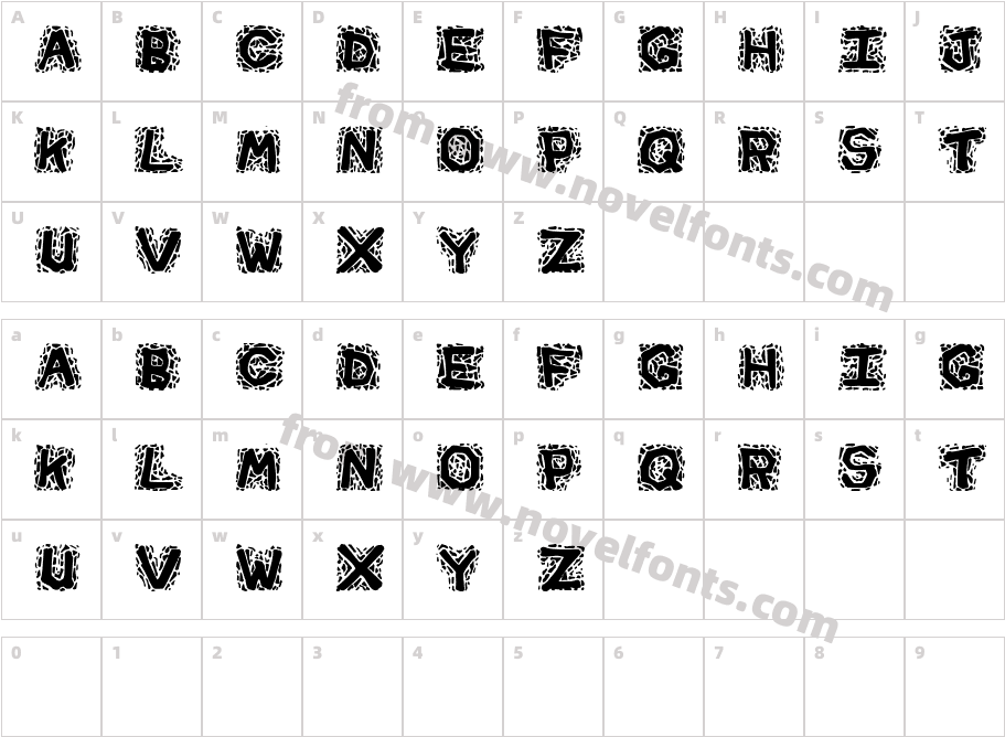 GravelCharacter Map