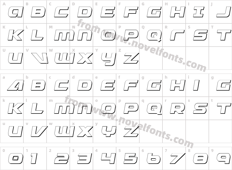 Graymalkin Compact 3D CondensedCharacter Map