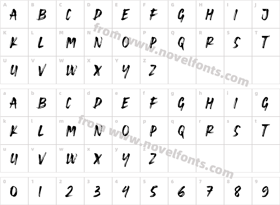 Great BrushCharacter Map