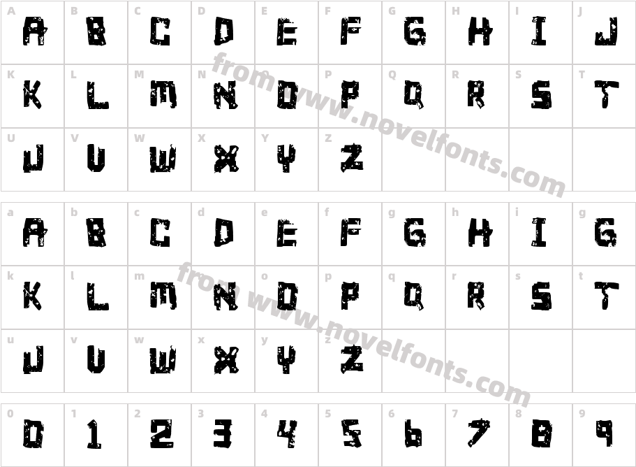 Green_Day_21_GlyphsCharacter Map