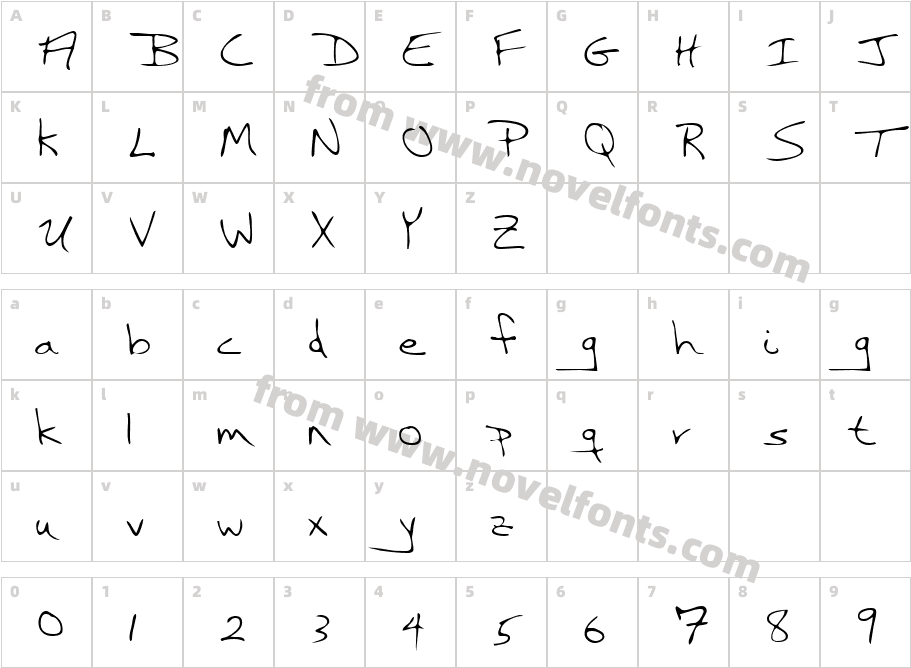 GreersHand-PlainCharacter Map