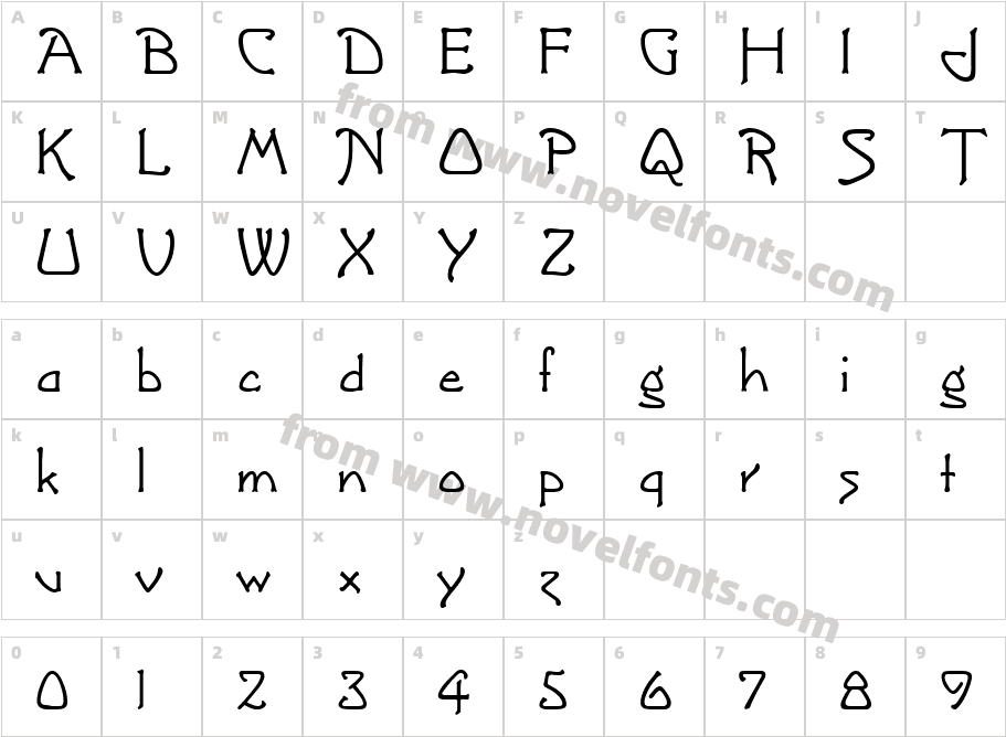 Greeting MonotoneCharacter Map