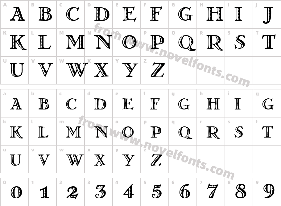 GrekoDecoCharacter Map