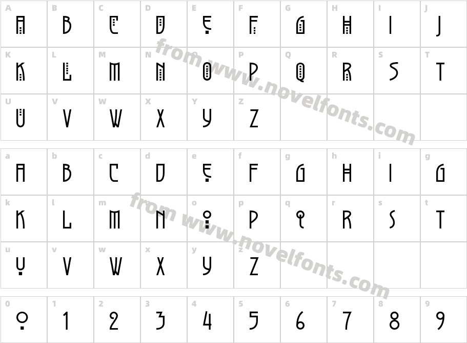 GreyhoundCharacter Map