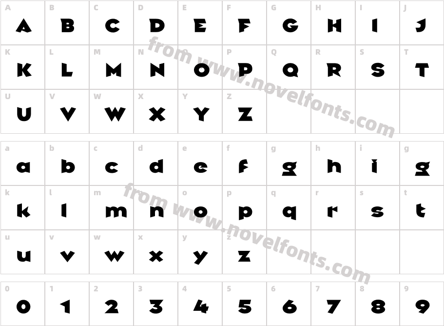 Griffin-BlackCharacter Map