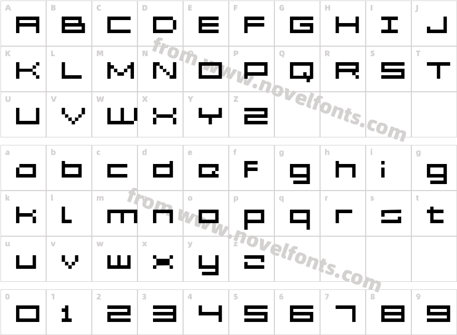 Grixel Acme 5 WideCharacter Map