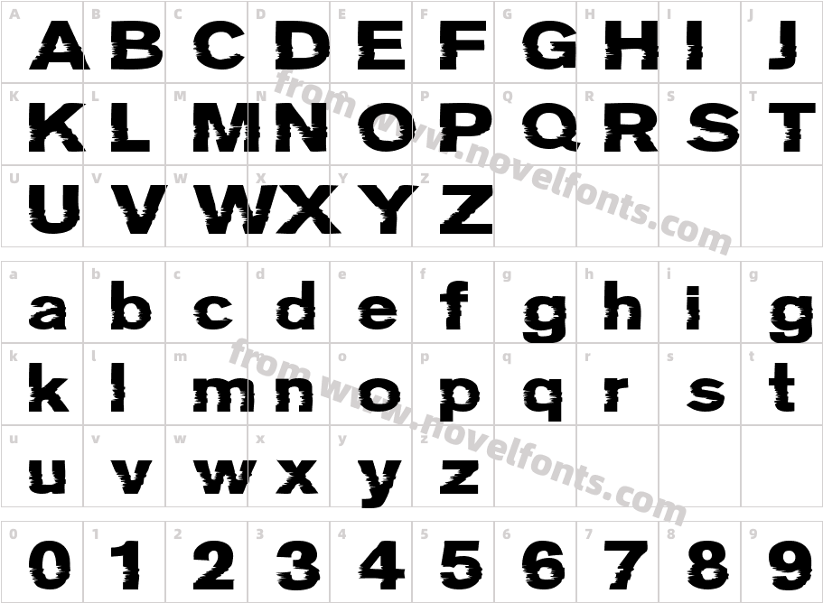 Groteski BoldCharacter Map