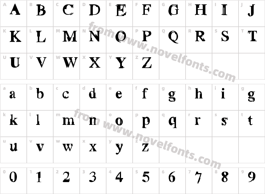 GrottoCharacter Map