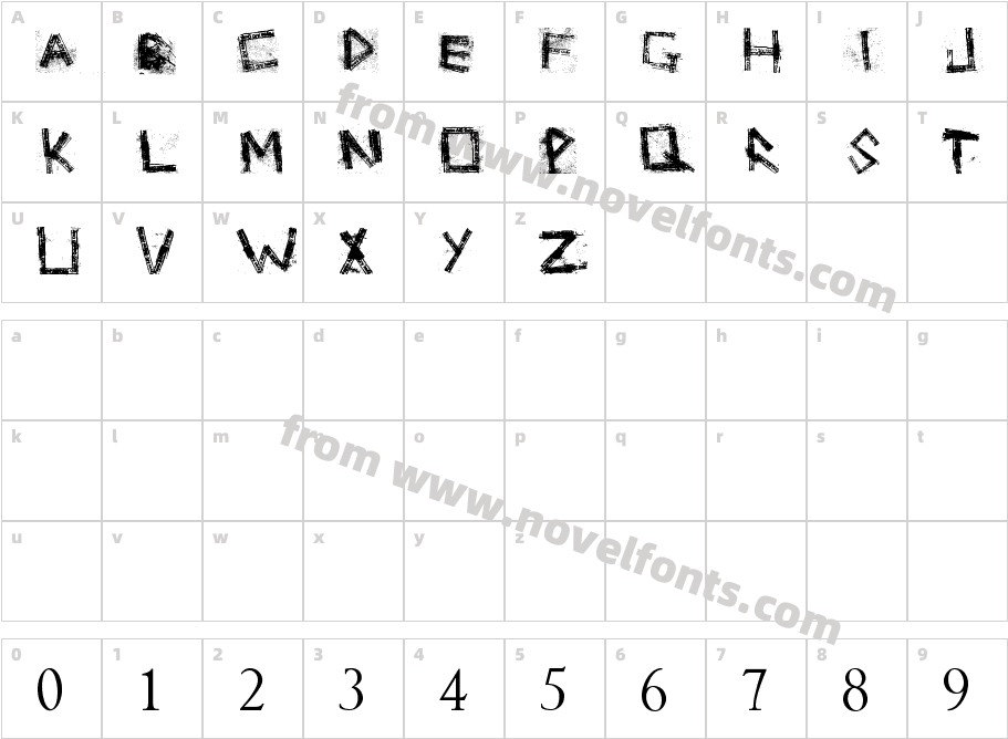 Grunge zinda badCharacter Map