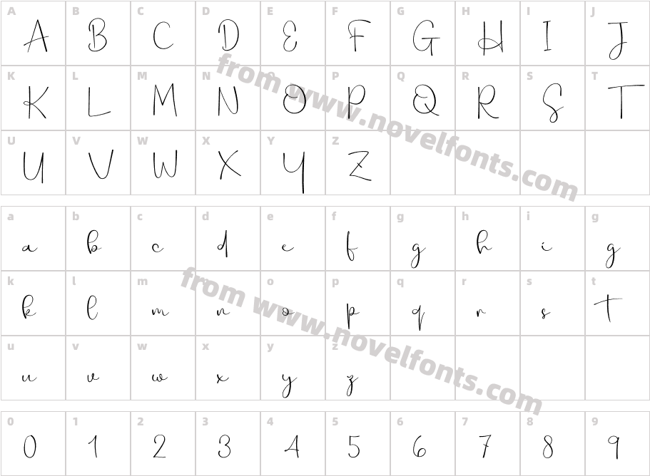 GundalaRegularCharacter Map