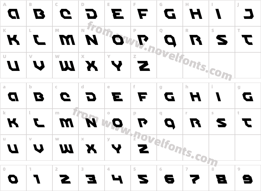 Gunner Storm LeftalicCharacter Map