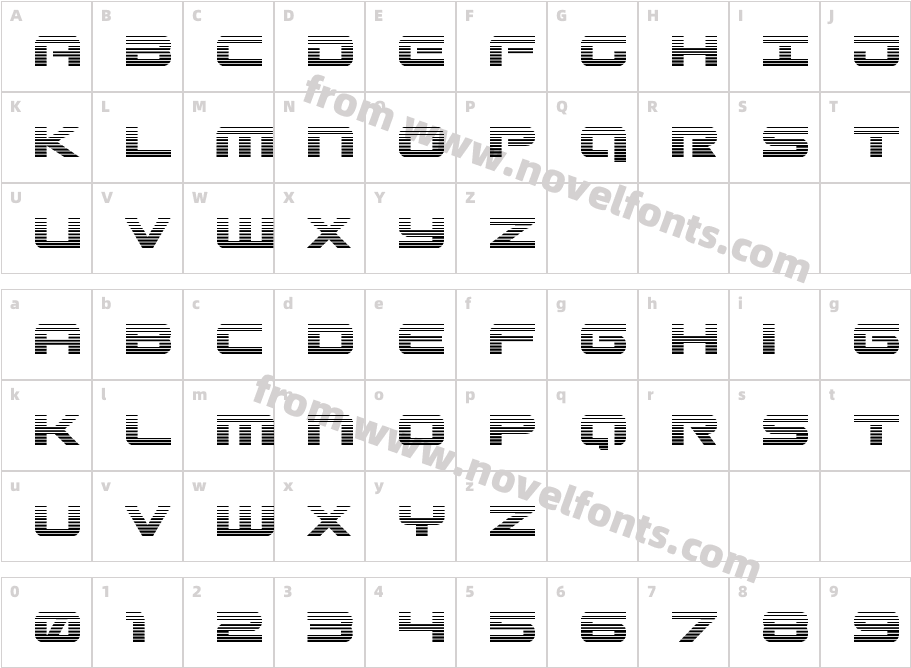 Gunship GradientCharacter Map