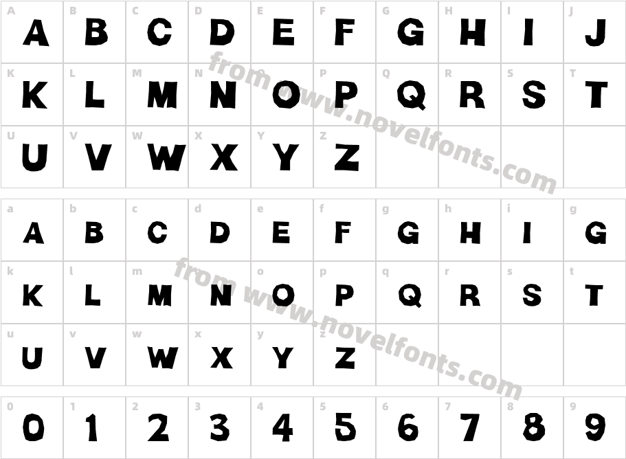 H-ManPt2Character Map