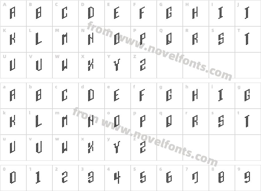 H.I.B. Cell PlainCharacter Map