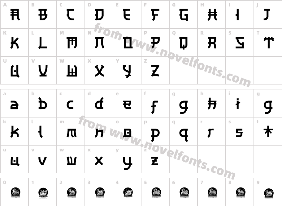 HAMIBA PERSONAL USECharacter Map