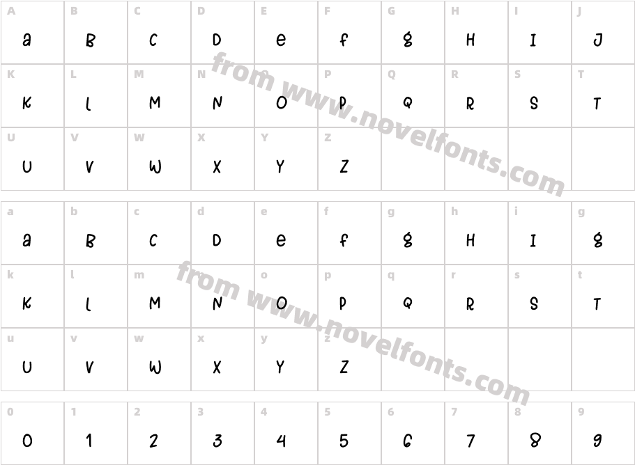 HAPPYLINECharacter Map