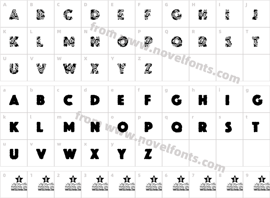 HAWAIIAN DREAMS PERSONAL USECharacter Map