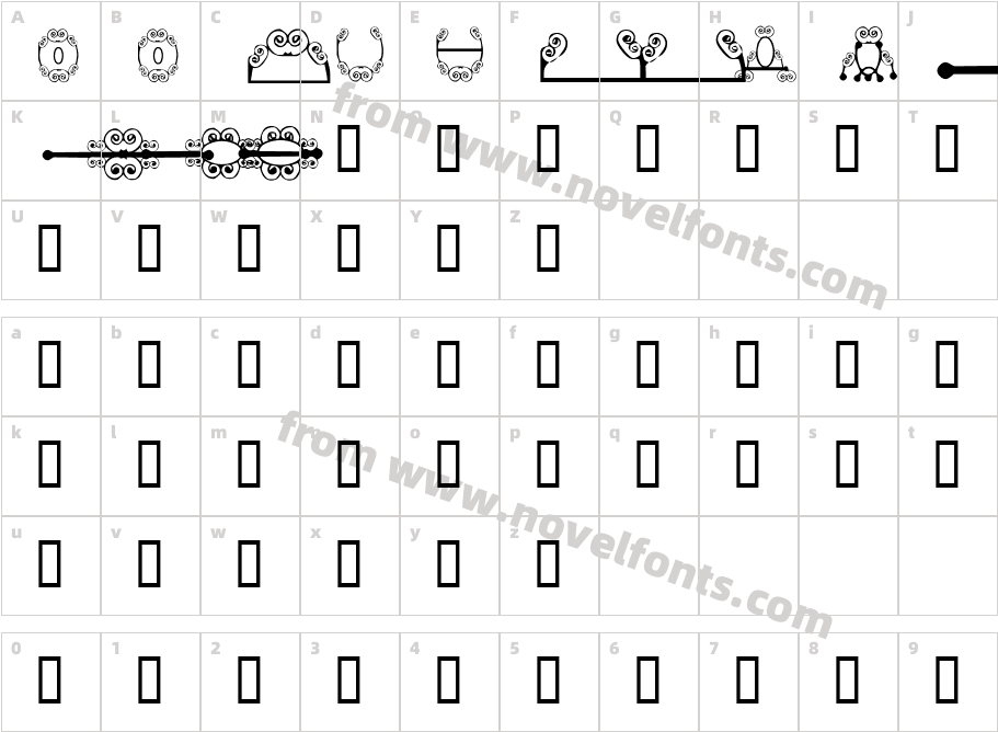 HDGEMS5Character Map