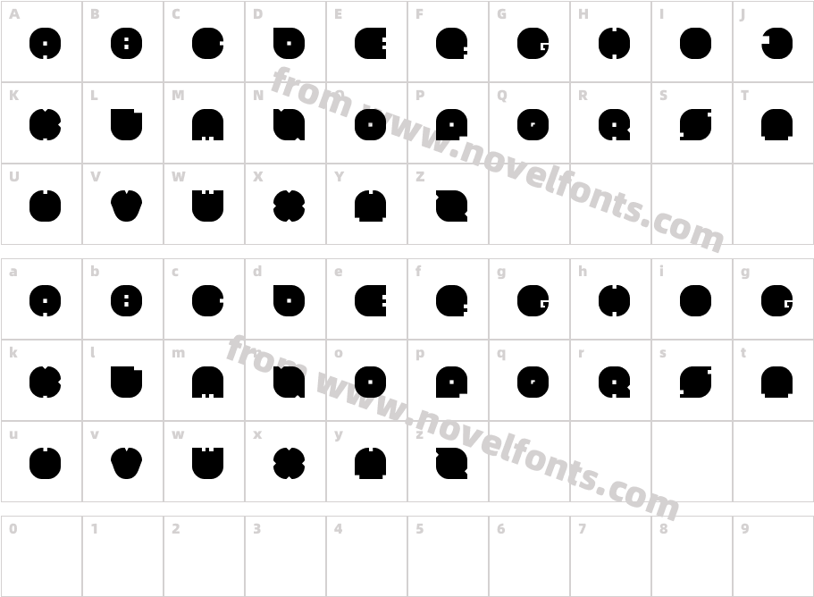 HELMETCharacter Map