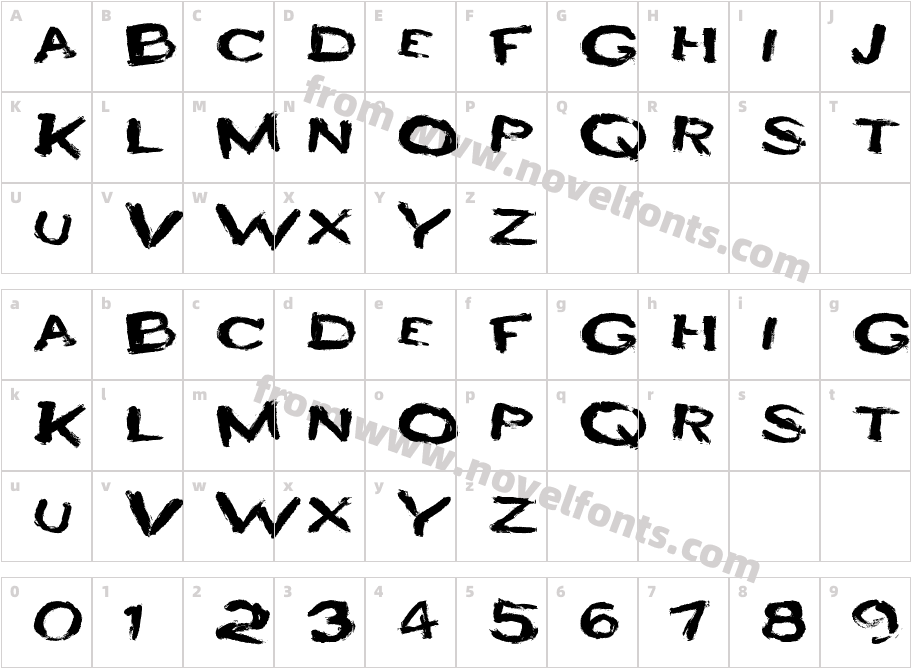 HEYRO funCharacter Map