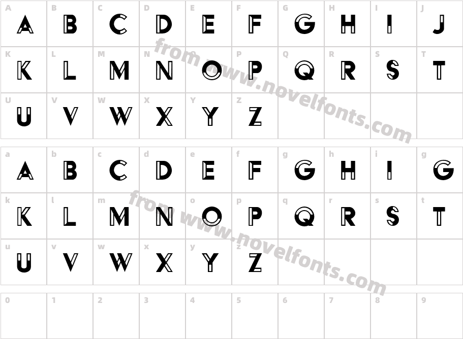 HFF Black SteelCharacter Map